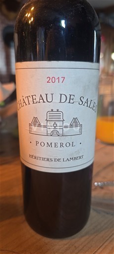 Bordeaux Pomerol Château Sales 2017