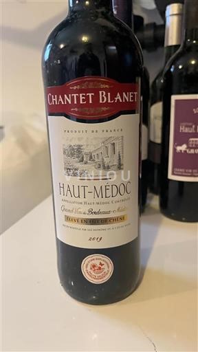 Bordeaux Haut-Médoc Chantet Blanet 2019