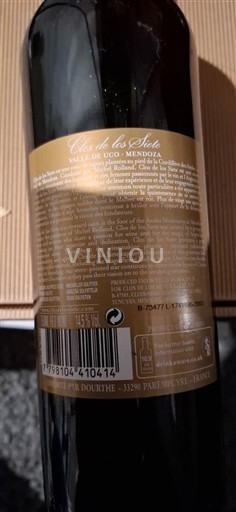 Mendoza Thung lũng Uco Clos de los Siete Không niên vụ