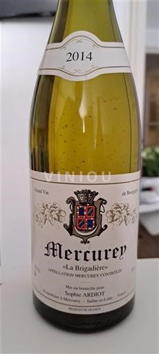 Burgundija Mercurey Sophie Ardlot La Brigadière 2014