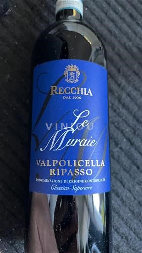 Vénétie Valpolicella Ripasso Recchia Le Muraie 2014