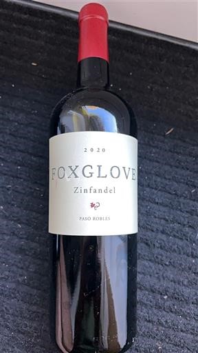 Vùng trồng nho được cấp phép California Paso Robles Foxglove Zinfandel 2020