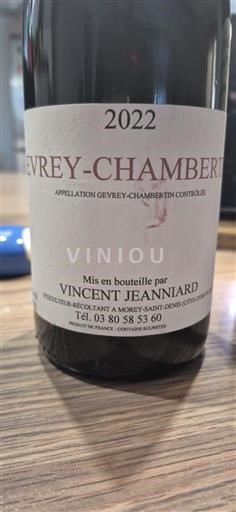 Borgogna Gevrey-Chambertin Vincent Jeanniard 2022