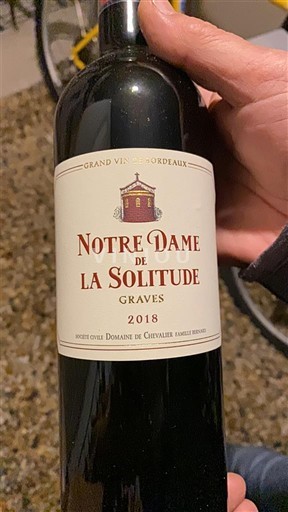 Bordeaux Graves Notre Dame de la Solitude 2018