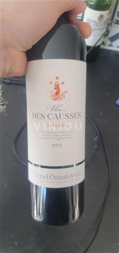 Tây Nam Comté tolosan Lionel Osmin & Cie Villa des Causses Malbec 2023