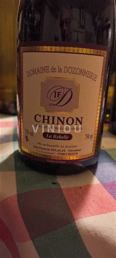 Vale do Loire Chinon Domaine La Dozonnerie La Rebelle 2021
