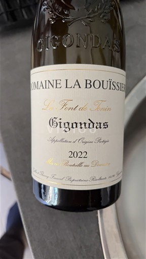 Rona dolina Gigondas Domaine La Bouïssière Le Font de Tonin 2022