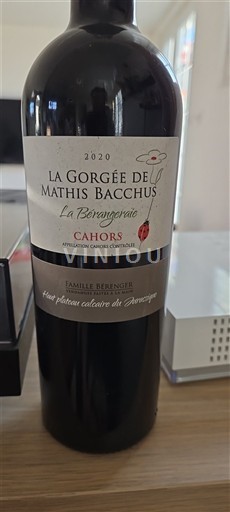 Tây Nam Cahors La Gorgée de Mathis Bacchus La Bérangeraie 2020