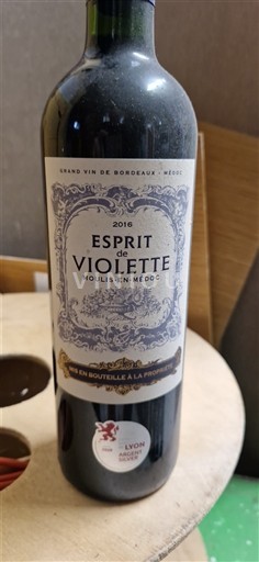 Bordeaux Moulis-en-Médoc Esprit de Violette 2016