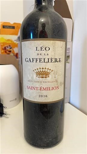 Vin Rouge sec Sélection d'Excellence Léo de la Gaffelière 2016 France Bordeaux Saint-Émilion AOC