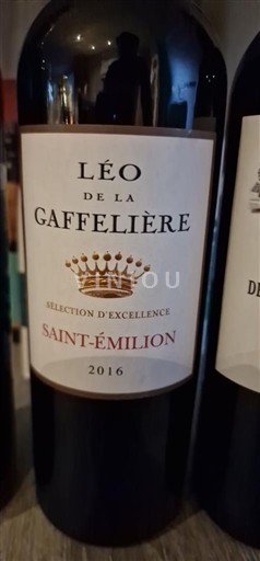 Bordeaux Saint-Émilion Léo de la Gaffelière Sélection d'Excellence 2016