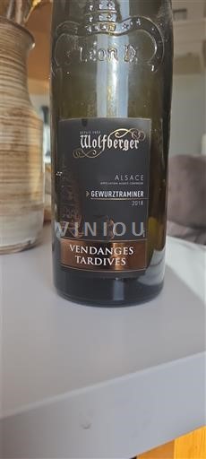 Alsazia Non specificato Vendanges Tardives Wolfberger Gewurztraminer 2018