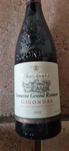 Lugina e Ronës Gigondas Domaine Grand Romane 2018