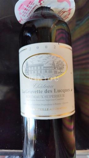 Burdeos Bordeaux superior Château La Gravette des Lucques 2002