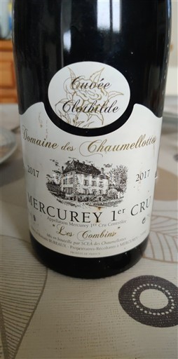 Burgundija Mercurey Premier Cru Domaine S Chaumellottes Clotilde 2017