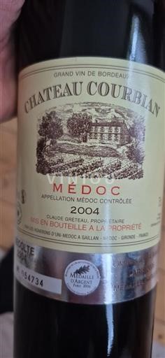 Bordeaux Médoc Château Courbian 2004