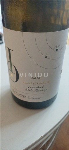 Sydvestfrankrig Côtes de Gascogne Domaine JD Planète Cépages Colombard Petit Manseng 2021