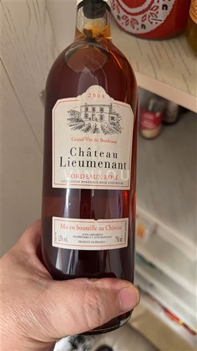 Burdeos Bordeaux rosado Château Lieumenant 2008