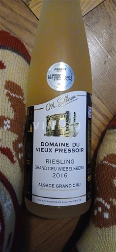 Elsass Riesling Grand Cru Domaine Vieux Pressoir Grand Cru Wiebelsberg 2016