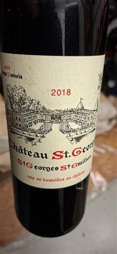 Bordo Сен-Џорџ-Сен-Емилион Château St. Georges 2018