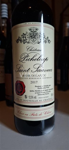 Bordeaux Château Picheloup Saint Sauveur 2017