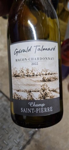 Burgundija Mâcon in Mâcon-villages Gérald Talmard Champ Saint-Pierre 2022