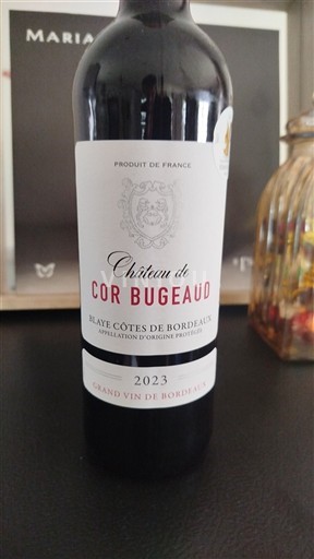 Bordeaux Blaye-côtes-de-bordeaux Château Cor Bugeaud 2023