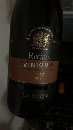 Vénétie Recioto della Valpolicella Boscaini Carlo La Sengia 2015