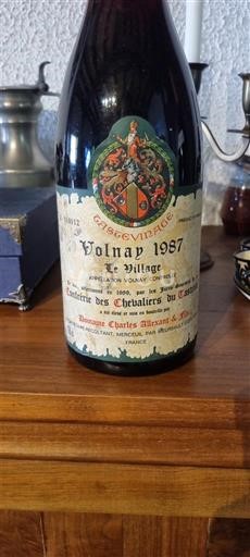 Burgundija Volnay Confrérie des Chevaliers du Tastevin Le Village 1987
