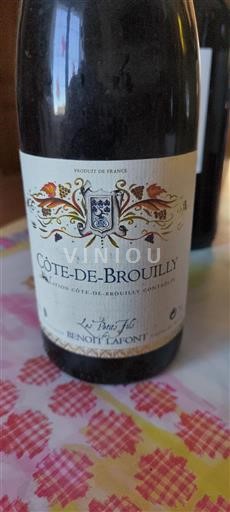 Beaujolais Côte-de-brouilly Benoît Lafont Les Brûlhots Không niên vụ