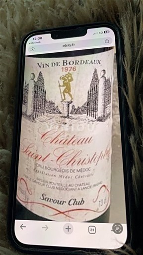 Burdeos Haut-Médoc Château Saint Christophe 1976