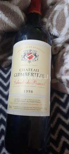 Burdeos Lalande-de-Pomerol Château Guimberteau 1998