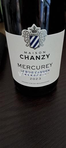 Burgundia Mercurey Maison Chanzy Le Bois Cassien Monopole 2023