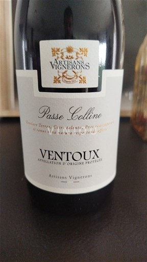 Rhônevallei Ventoux Artisans Vignerons Passe Colline Niet-geïntegreerd