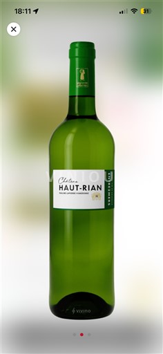 Bordeaux Entre-deux-Mers Château Haut-Rian 2024
