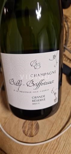 Champaña Champán Billy-Briffoteaux Grande Réserve Sin añada