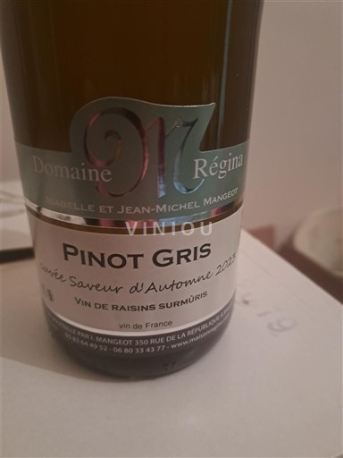 Lotharingen Côtes de Toul Domaine Régina Saveur d'Automne 2022
