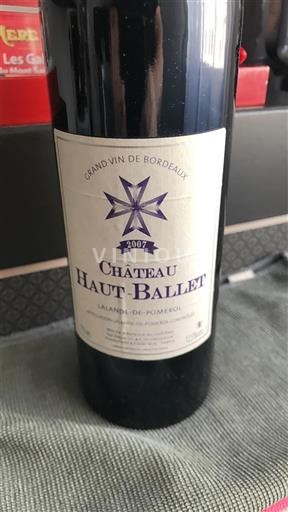 Burdeos Lalande-de-Pomerol Château Haut-Ballet 2007