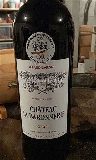 Bordeaux Côtes-de-bourg Château La Baronnerie Grand Baron 2020