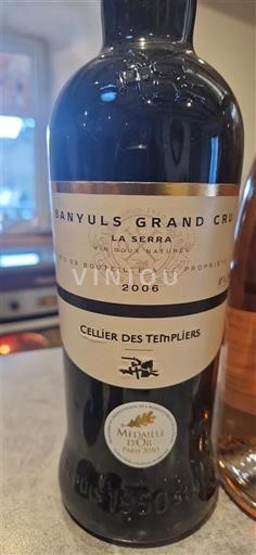 Roussillon Banyuls Grand Cru Cellier des Templiers La Serra 2006