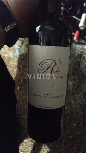 Бордо Château La Rivalerie R de Château La Rivalerie 2014