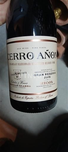 La Rioja Rioja Bodegas Olarra Cerro Añon Gran Reserva 2015