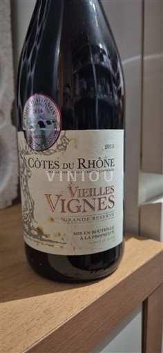 Rhônedalen Côtes du Rhône Vieilles Vignes Grande Réserve 2015