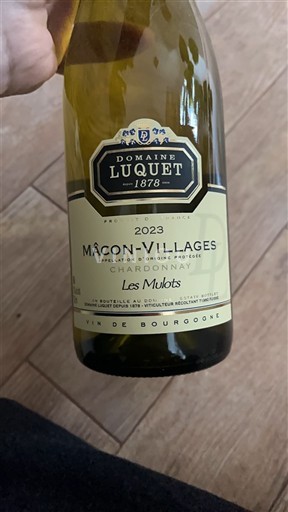 Burgundija Mâcon in Mâcon-villages Domaine Luquet Les Mulots 2023
