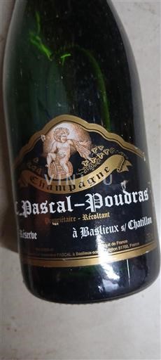 Champaña Champán Pascal-Poudras Réserve Sin añada