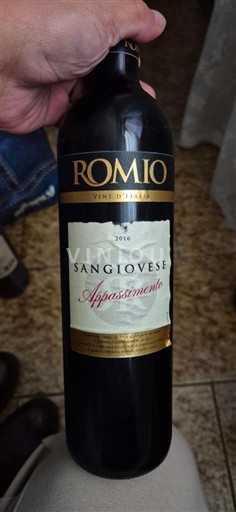 Emilia-Romagna Rubicone Romio Sangiovese Appassimento 2016