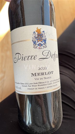 Sudoeste No especificado Pierre Defacq Merlot 2022