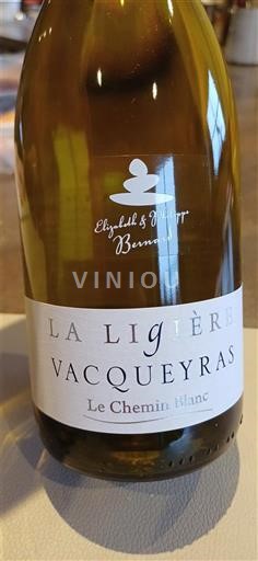 Rhônen laakso Vacqueyras Domaine La Ligière Le Chemin Blanc Ei vuosikertaa