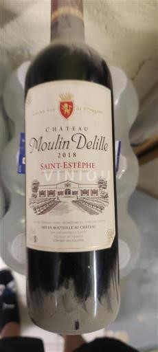 Bordéus Saint-Estèphe Château Moulin Delille 2018