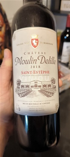 Burdeos Saint-Estèphe Château Moulin Delille 2018